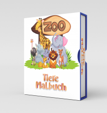 Zoo Tiere-Malbuch.