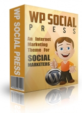 WP Social Media Press Theme. (Englische MRR)